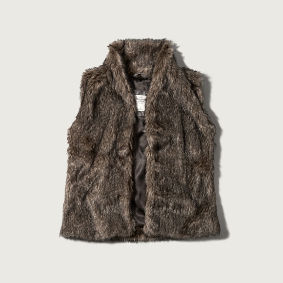 Abercrombie Faux Fur Vest 